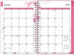 Blue Sky 2021 Weekly & Monthly Planner, Flexible Cover, Twin-Wire Binding, 8.5" x 11", Orchid (124095) - Image 2